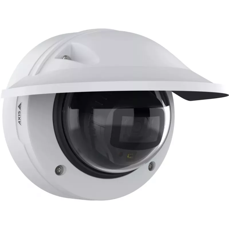 IP drošības kamera Axis P3278-LVE — kupola, 3840×2160, iekštelpām un ārtelpām, griestu/sienas stiprinājums, 1/1,8 collu CMOS, 0,03 lx, 103° H