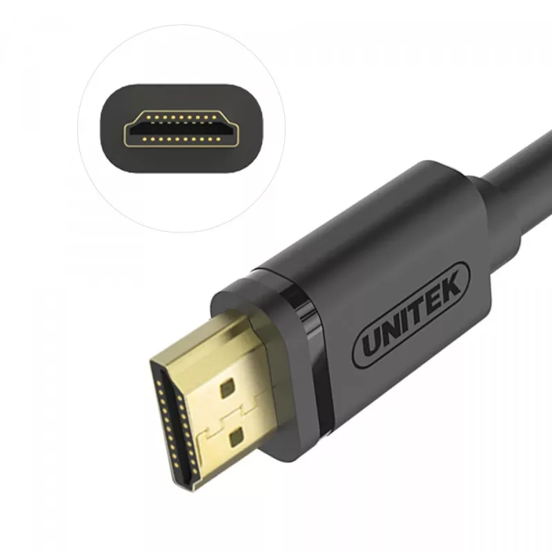 UNITEK Y-C137M HDMI kabelis 1,5 m HDMI A tipa (standarta) melns