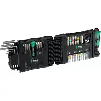 Instrumentu komplekts Wera Tool-Check Modular Set 1 – 50 daļu modulārs darbnīcas komplekts, dažādi uzgaļi un ligzdas