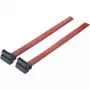 SATA kabelis Tecline SATA III 0,5 m 7 kontaktu melns/sarkans