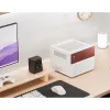 Mikro torņa datora korpuss Jonsbo N4 balta Mini-ITX ar rūdītu stiklu