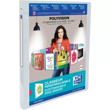 Elba Polyvision gredzenu mape A4 balta