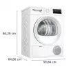 Veļas žāvētājs Bosch WTH86200PL 8 kg ietilpība Siltumsūknis