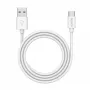 PEDEA Fast-Charging- and Data kabelis USB-A/USB-C®, 1m, Balts (60040121)