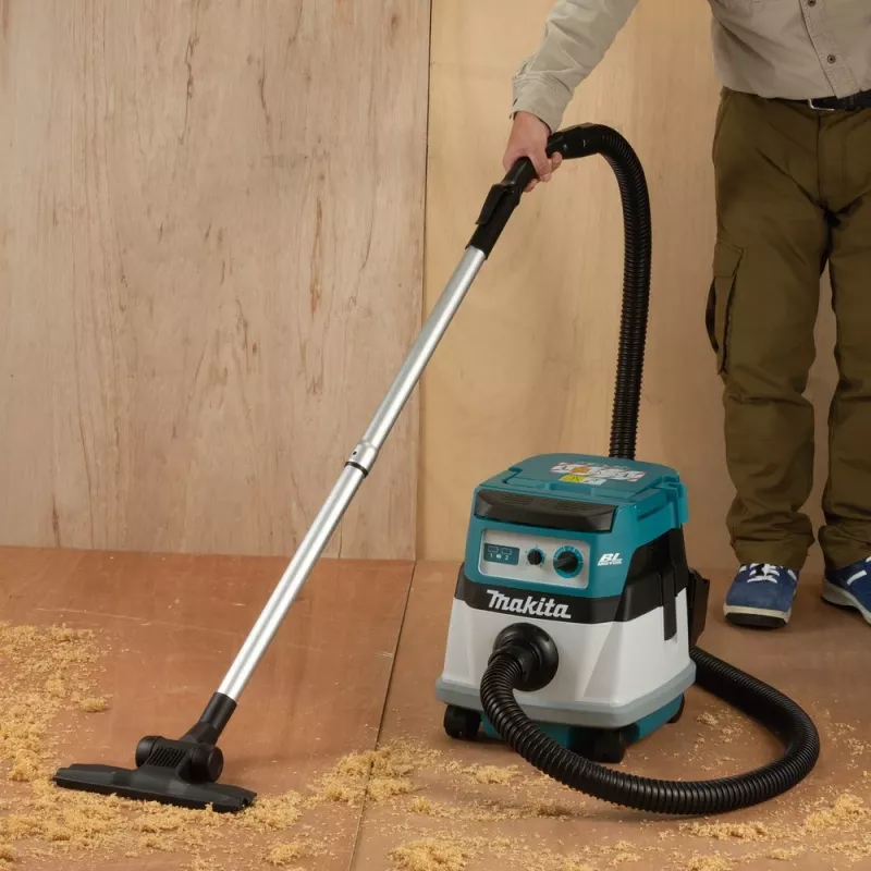 Makita DVC865LZX3 putekļu sūcējs melns, zils, balts 8 L