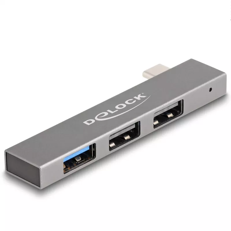 DeLOCK 3 portu plāns USB centrmezgls USB Type-C 10 Gbps 2 x USB 2.0