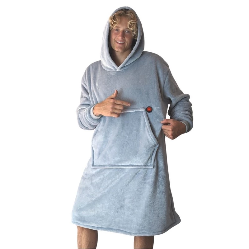 Glovii GU1G apsildāmais pončo ziemas sportam, aizsardzībai, unisex, poliesteris, pelēks