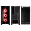 CORSAIR iCUE 4000X RGB rūdīta stikla vidējā torņa melns korpuss