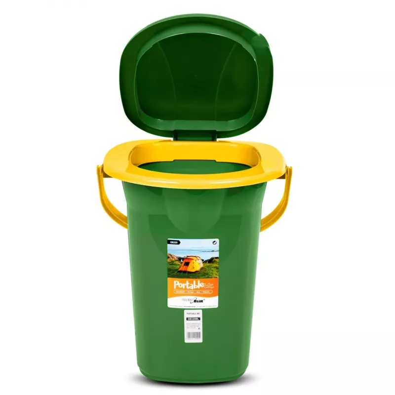 Pārnēsājams tualetes spainis GreenBlue GB320GO — viegls tūrisma kempiņg tualete