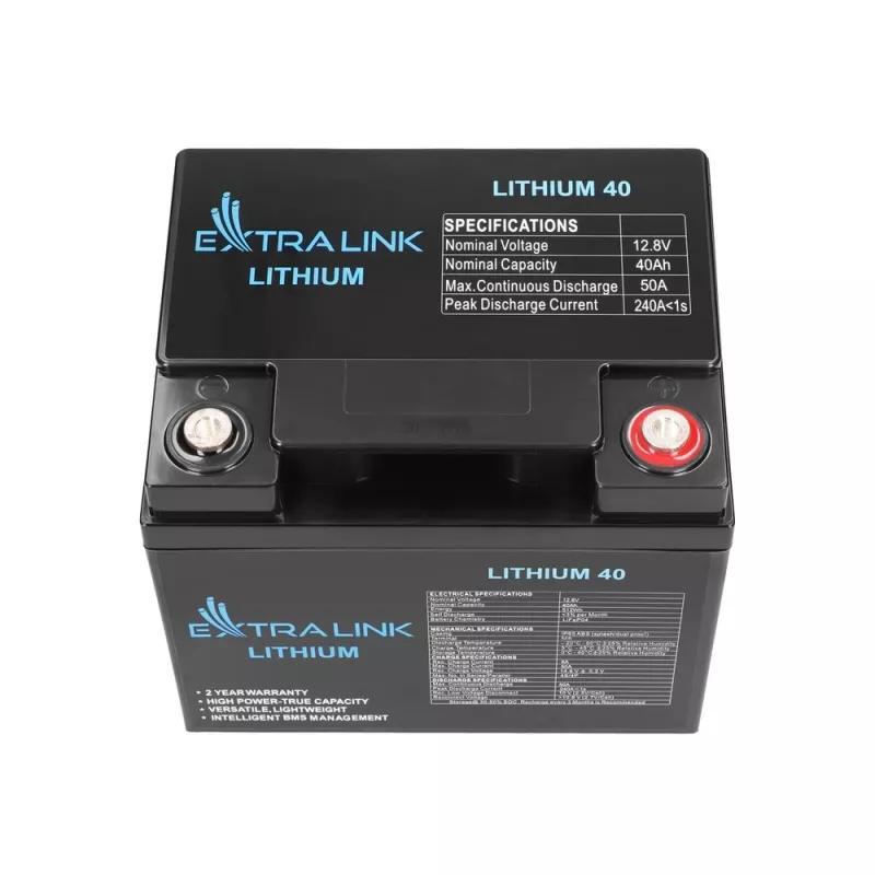 Extralink Akumulators LiFePO4 40AH 12.8V BMS Baterija 40000 mAh