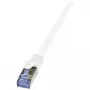 Tīkla kabelis LogiLink 0,5m Cat.6A RJ-45 S/FTP Balts