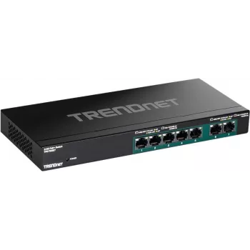 TRENDnet TPE-TG327 - Slēdzis - nepārvaldīts - 5 x 10/100/1000 (PoE+) + 2 x 10/100/1000/2.5G (PoE+) - sienas montāžai - PoE+ (70 W) - TAA atbilstošs