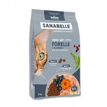 BOSCH Sanabelle Life Adult Trout with blueberries - sausā kaķu barība - 8kg