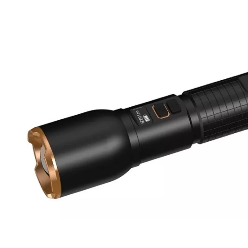 Lukturis Duracell DF6000R Gift Box — rokas uzlādējams lukturītis, melns