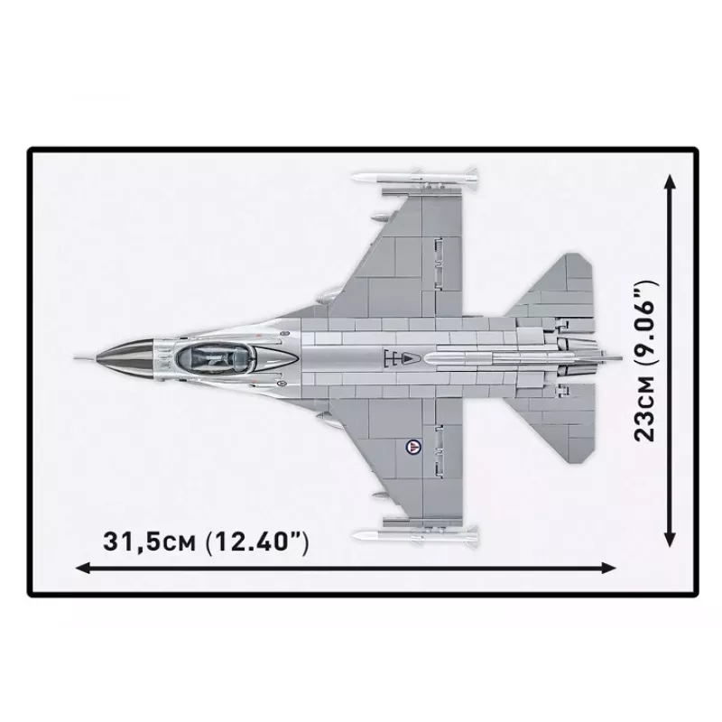 Cobi Building Set F-16AM Fighting Falcon, 495 gab., mēroga modelis