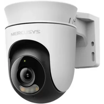 IP drošības kamera MERCUSYS MC510 kupolveida 2 MP, 2304×1296, 30 fps, Wi‑Fi un Ethernet, IR nakts redzamība, griestu stiprinājums, balta