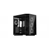 Datora torņa korpuss KRUX Empero KRXD010, ATX, melns — atbalsta GPU līdz 420 mm, CPU dzesētājus līdz 155 mm, 2x 3,5 collu + 3x 2,5 collu nodalījumi