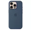 Silicone maciņš ar MagSafe iPhone 16 Pro – Denim