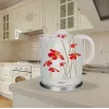Feel-Maestro MR-066-RED FLOWERS elektriskā tējkanna 1,5 L 1200 W sarkana, balta