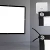 Projekcijas ekrāns MACLEAN MC-169 — brīvi stāvošs/piekarināms poliestera, 240×180 cm (4:3), 120 collu diagonāle