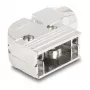 DELOCK D-Sub korpuss 9 kontaktu, leņķveida 90° kabelturis, sudrabota plastmasa, 33×47×16 mm