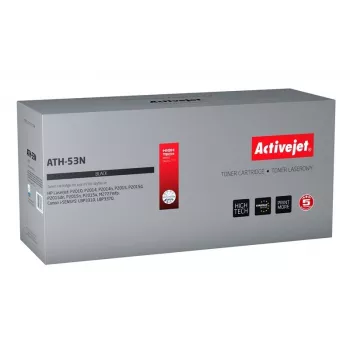 Tonera kasetne ActiveJet ATH-53N melna, savietojama ar HP/Canon, 3500 lappuses, iebūvēta tvertne
