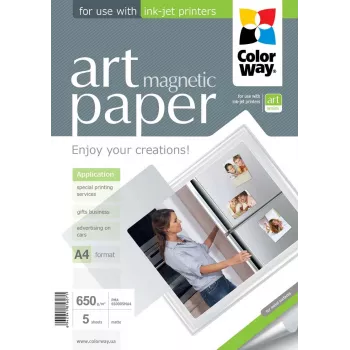 ART | Balts | 650 g/m² | A4 | A4 | Matēts magnētiskais foto papīrs