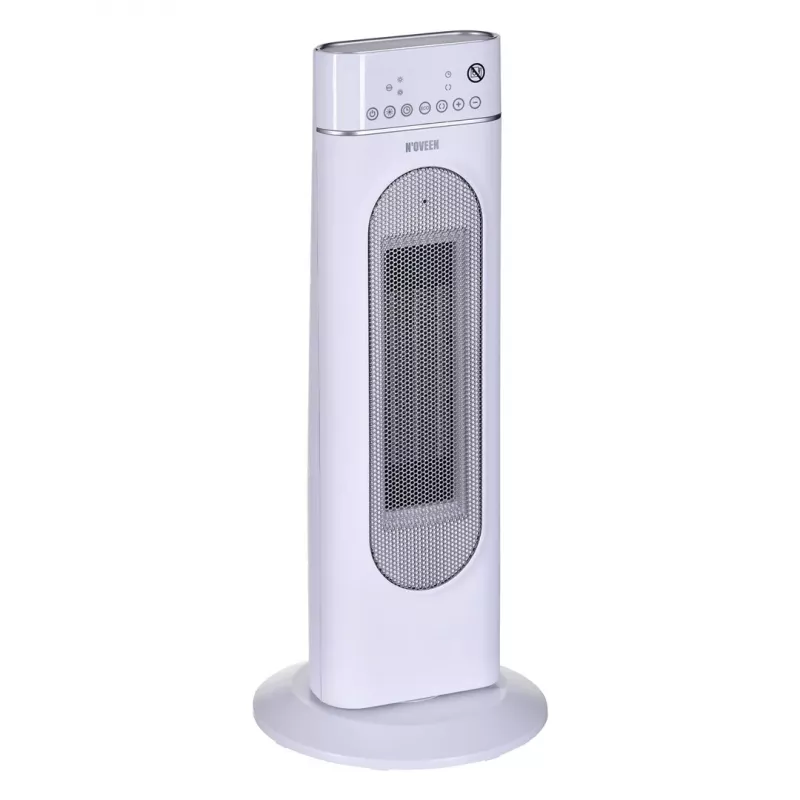 Elektriskais keramiskais sildītājs NOVEEN PTC3000, 2000 W (1200 W min), LED displejs, taimeris, tālvadība, svārstības, balts
