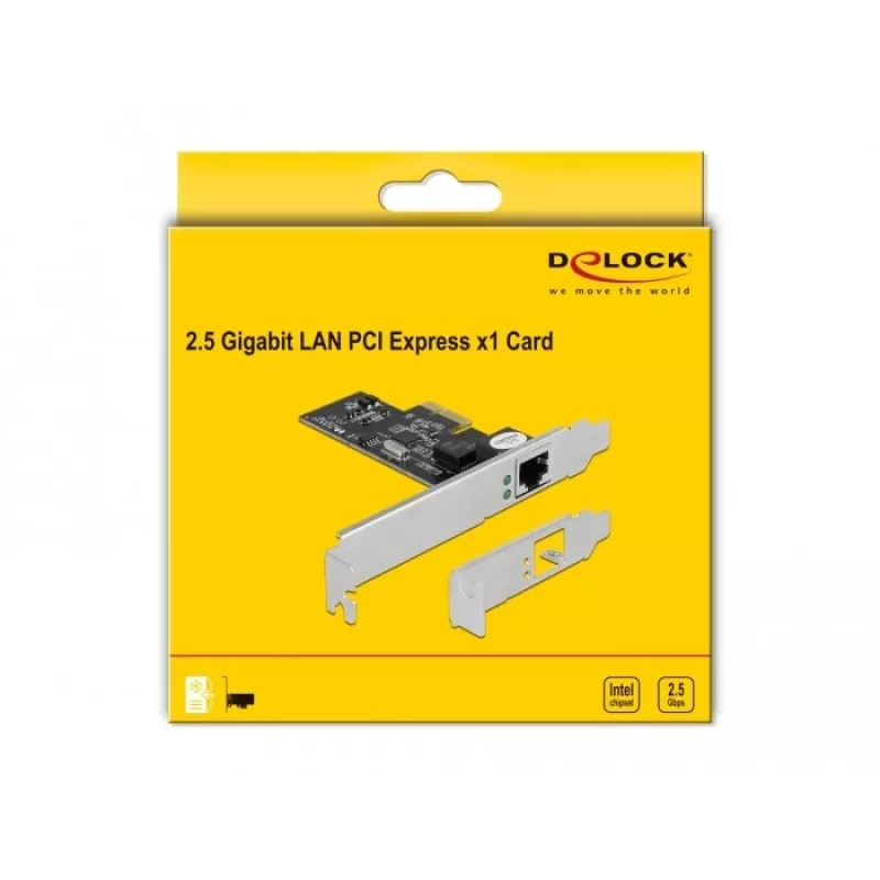 Delock - Tīkla adapteris - PCIe 2,1 Low-Profile - 2,5GBase-T (89598)