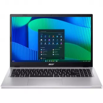 Acer Extensa 15 EX215-57-TCO-3290 klēpjdators ar Intel i3-1315U, 15,6 collu FHD, 8GB DDR5, 256GB SSD, Wi‑Fi 6, Windows 11 Pro Education, sudraba krāsā