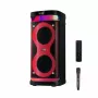 Pārnēsājams skaļrunis MANTA SPK0601B100, 100 W, Bluetooth, karaoke, bezvadu mikrofons, baterija, ekvalaizers, disko apgaismojums
