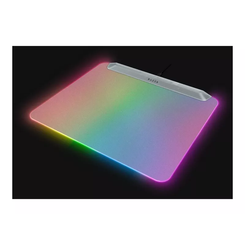 Spēļu peles paliktnis Razer Firefly V2 Pro balta — RGB apgaismojums, USB barošana, neslīdoša pamatne