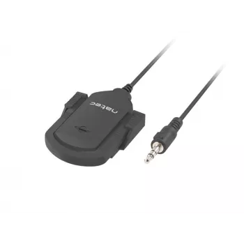Piespraužams mikrofons NATEC NMI-1352, vadu 3,5 mm, jutība -58 dB, 50–16000 Hz, 1,8 m kabelis, 20 g