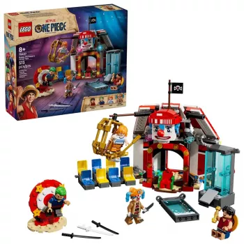 LEGO klucīšu spēļu komplekts Klauna Bagija cirka telts 75637 — 573 detaļas, 4 minifigūras, vecumam 8+
