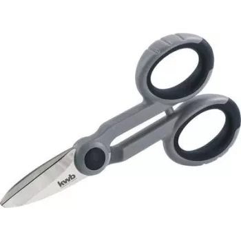 Šķēres KWB 025600 – nerūsējošā tērauda asmeņi, ergonomisks rokturis