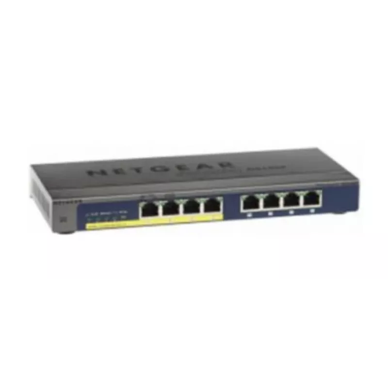 NETGEAR GS108PP Nepārvaldāms Gigabitu Ethernet (10/100/1000) Power over Ethernet (PoE) Melns