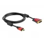 HDMI - DVI kabelis DeLOCK 84342 1.8 m tēviņš / tēviņš
