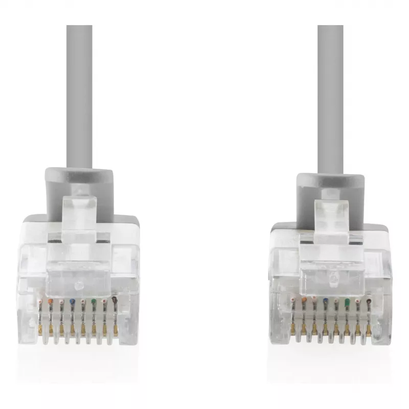 komutācijas kabelis DIGITUS CAT6 U-UTP plāns, 3 m, pelēks