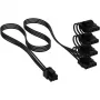Corsair kabelis PATA Power Individ. Sleeved Melns