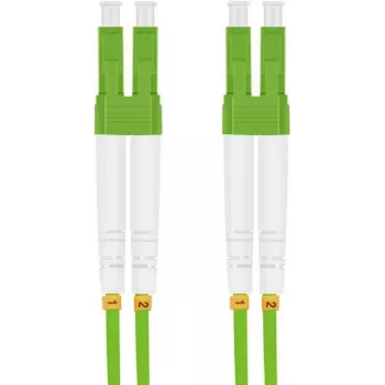 komutācijas kabelis helos LC multi-mode 1,5 m — optiskās šķiedras pārlēcējs, LC savienotāji, 1,5 m garums
