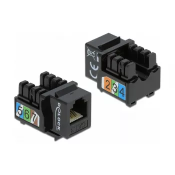 Keystone Module DeLOCK 86468 plakans Melns RJ-12