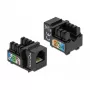 Keystone Module DeLOCK 86468 plakans Melns RJ-12