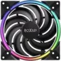 140mm PCCOOLER korpusa ventilators CORONA-MAX-FRGB, 1000–2000 RPM, ARGB apgaismojums