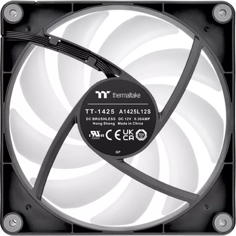 Thermaltake CT140 Reverse ARGB 14 cm ventilators, melns, 500–1800 RPM, 32,8 dB