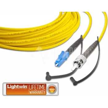 Lightwin augstas kvalitātes simplekss optiskais savienotājvads, SM, LC - ST optiskais savienotājvads (LSP-09 LC-ST 2.0)