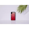 iKins viedtālruņa maciņš iPhone XR — rozā ezera un melnā divu toņu aizsargvāciņš
