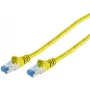 Tīkla kabelis ShiverPeaks 75712-Y CAT 6A S/FTP PIMF dzeltens, lielapjoma kabelis 10G Ethernet tīklam