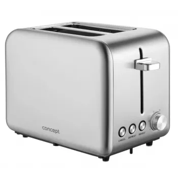 Toaster Concept Solution TE2050 — 2 šķēles, 950 W, nerūsējošais tērauds, 280×160 mm
