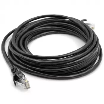 Kabelis Cat5E UTP, 5m, Melns