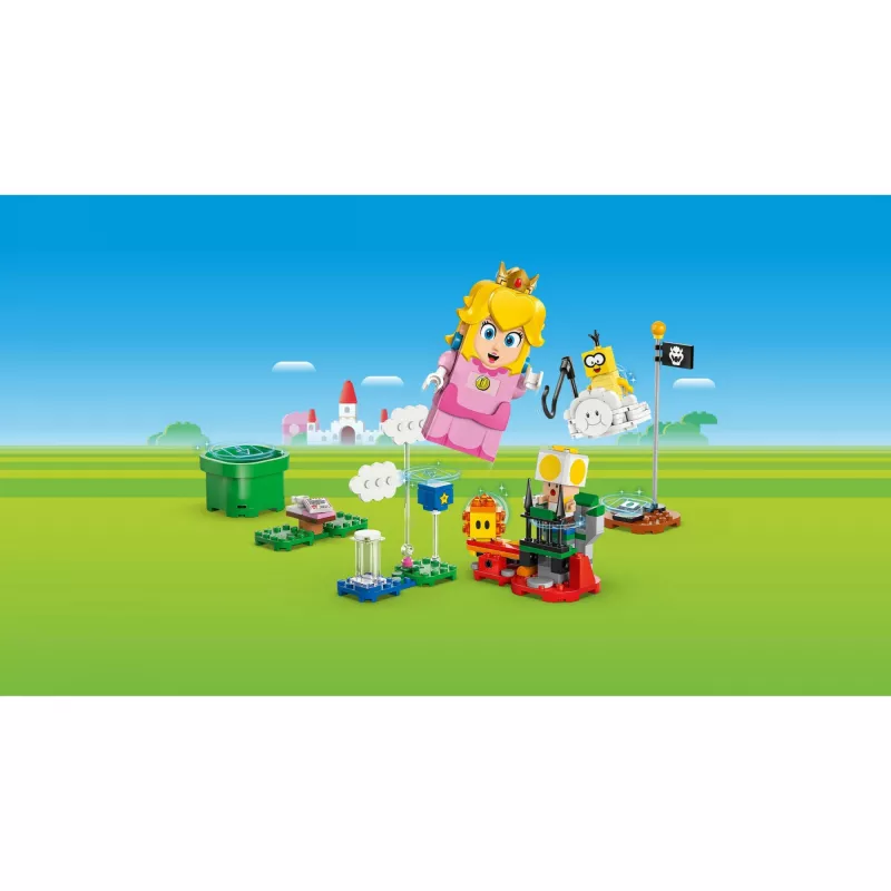 LEGO 71441 Super Mario interaktīvā LEGO Peach figūras komplekts, saderīgs ar LEGO sistēmu